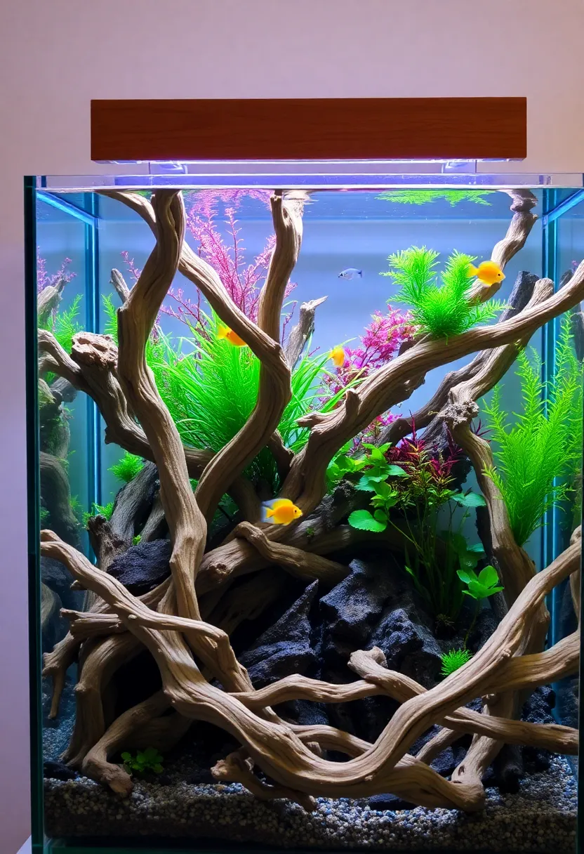 15 DIY Aquarium Projects That Are So Easy, You'll Want to Start Today! - 13. Decorative Driftwood Aquariums