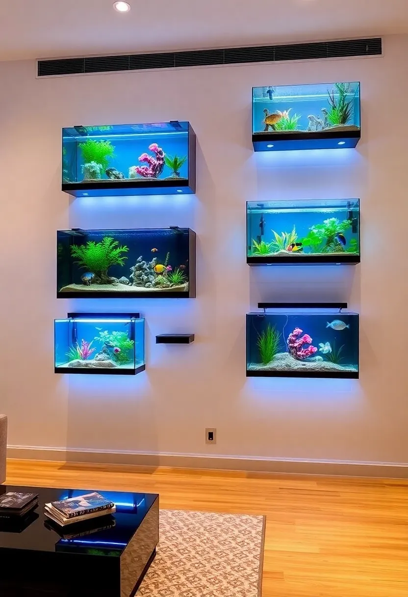 15 DIY Aquarium Projects That Are So Easy, You'll Want to Start Today! - 2. Floating Aquarium Shelves