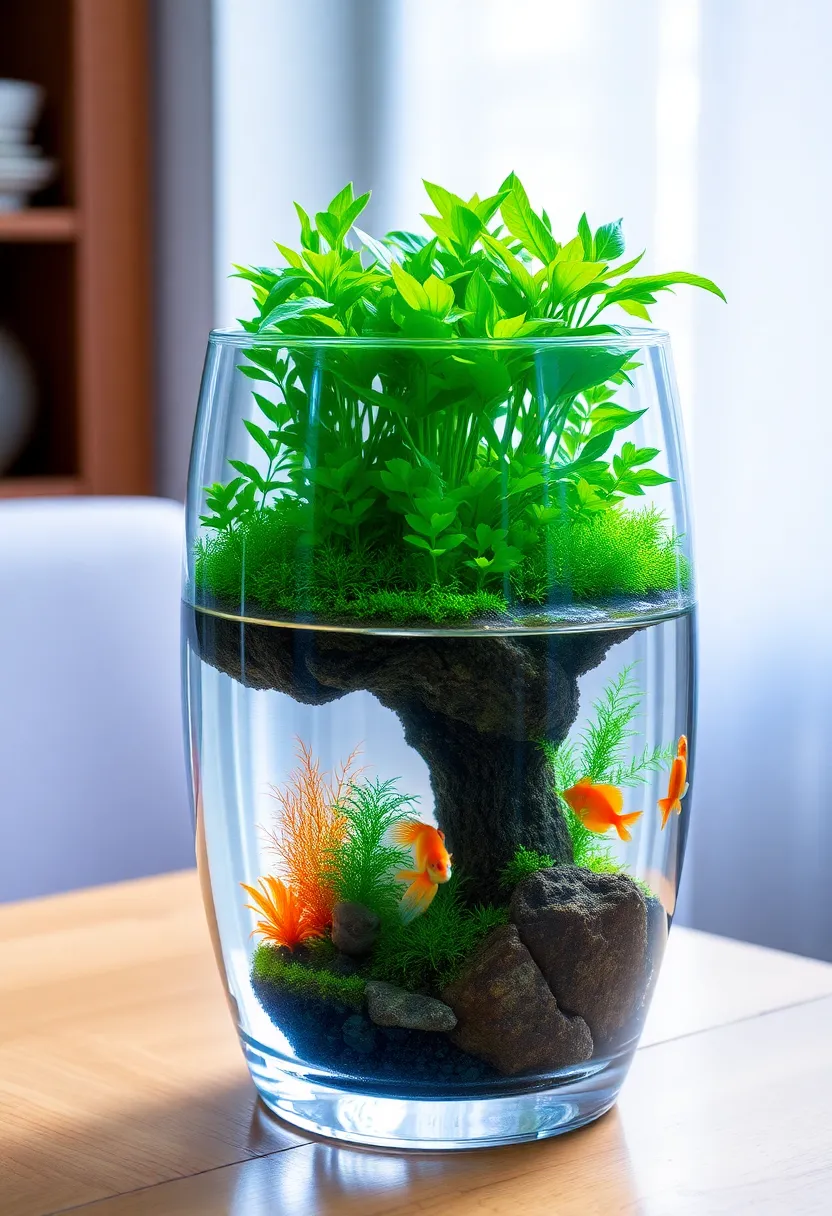 15 DIY Aquarium Projects That Are So Easy, You'll Want to Start Today! - 4. Terrarium Meets Aquarium