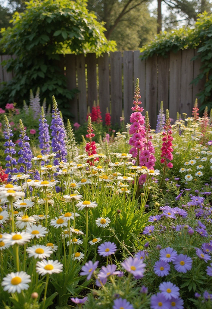 15 Stunning Flower Bed Designs That Will Transform Your Garden into a Paradise! - 1. Colorful Cottage Garden