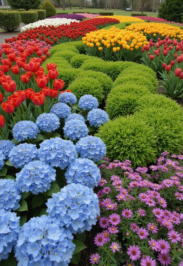 15 Stunning Flower Bed Designs That Will Transform Your Garden into a Paradise! - 10. Seasonal Showcase