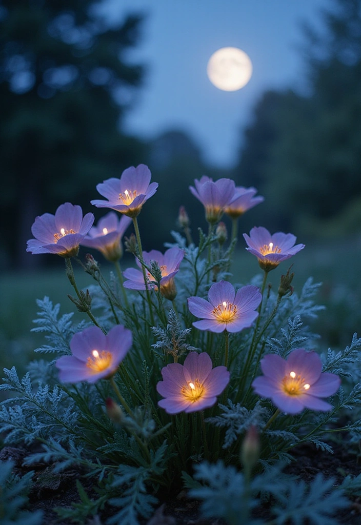 15 Stunning Flower Bed Designs That Will Transform Your Garden into a Paradise! - 8. Moonlight Garden