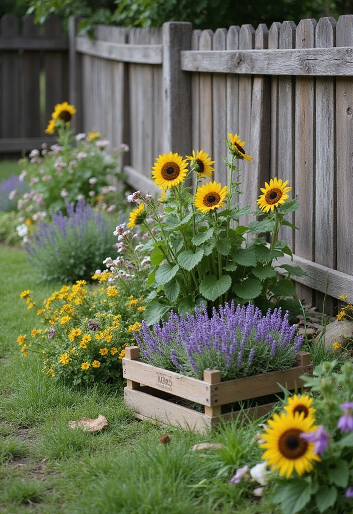15 Stunning Flower Bed Designs That Will Transform Your Garden into a Paradise! - 9. Rustic Farmhouse