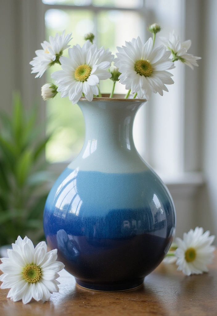 18 Gorgeous DIY Ceramic Vase Hacks That'll Elevate Your Home Decor (Don't Miss #7!) - 1. Ombre Effect Vases