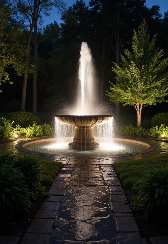 18 Magical Outdoor Lighting Ideas to Illuminate Your Front Yard Like Never Before! - 9. Spotlight Your Garden Features