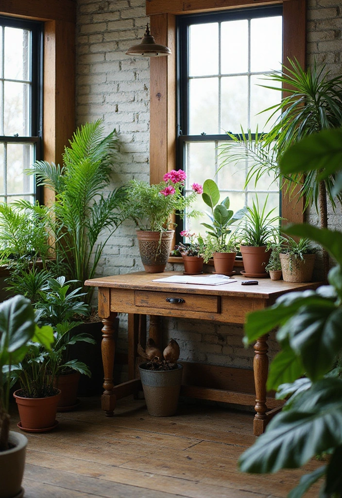 21 Creative Workspace Designs That Will Ignite Your Inspiration (Don't Miss #6!) - 3. Nature-Inspired Haven