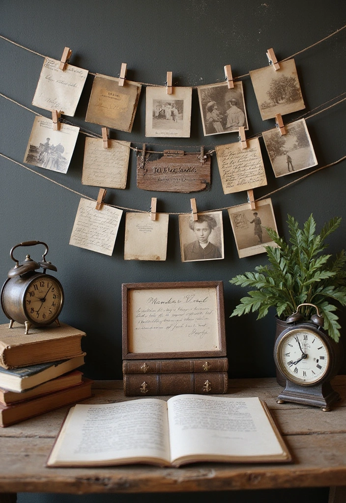 10 Heartwarming Senior Table Decor Ideas That Will Brighten Any Space (You Won't Believe #6!) - 4. Memory Lane Table