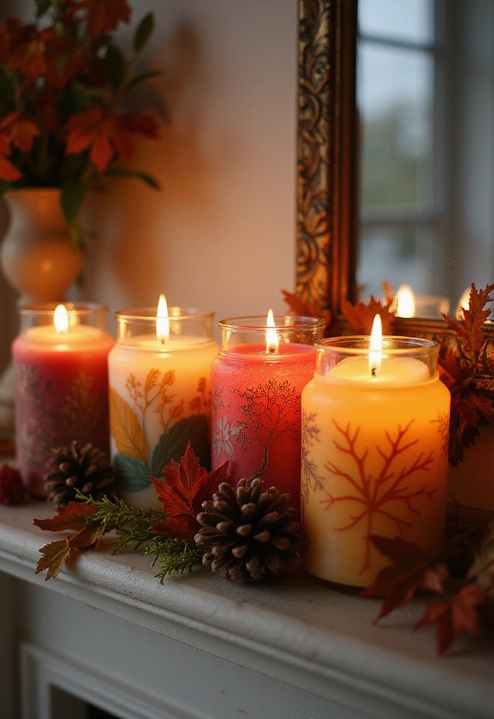 10 Stunning Candle Painting Ideas That'll Transform Your Space (You Won't Believe #4!) - 5. Seasonal Themes