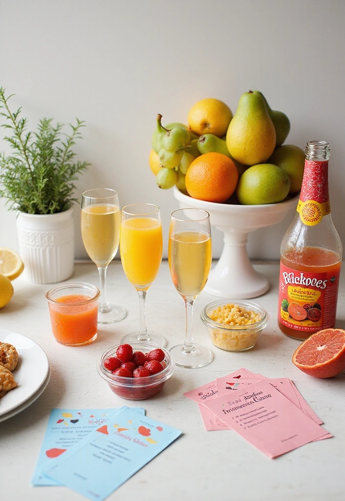 10 Stunning Home Decor Mimosa Bar Ideas That Will Wow Your Guests! - 10. DIY Mimosa Bar Kit