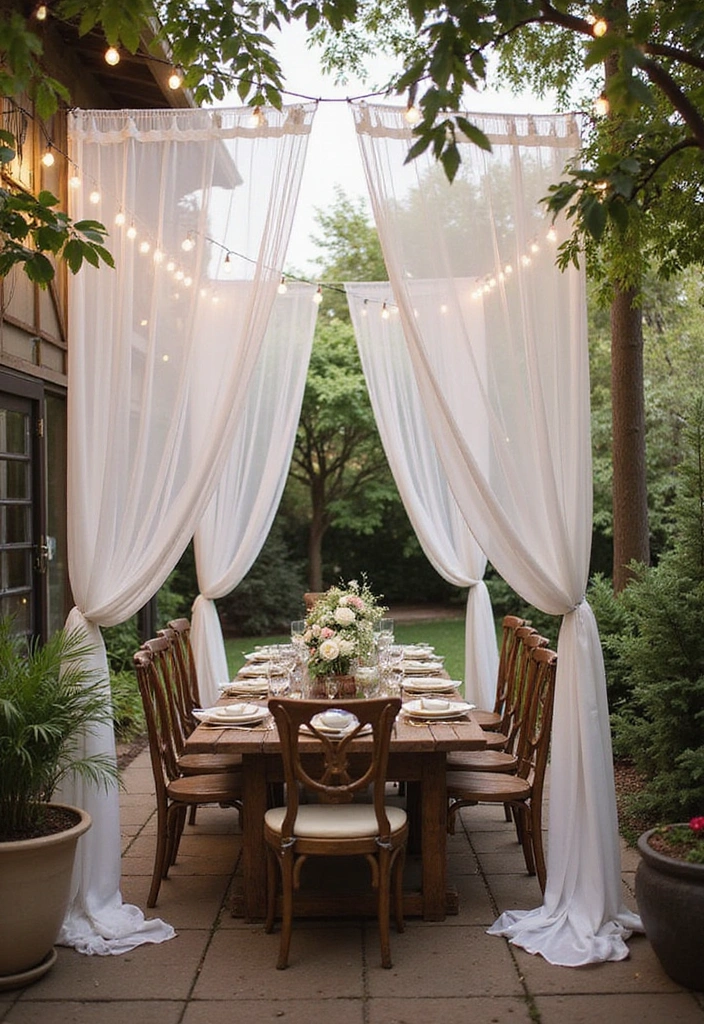 10 Stunning Outdoor Curtain Ideas That Will Transform Your Patio Into a Cozy Oasis! - 2. Elegant Sheer Drapes
