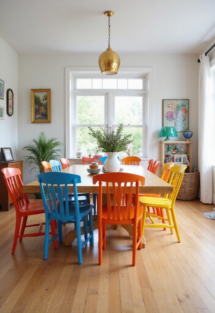 10 Stunning Plastic Chair Designs That Will Elevate Your Dining Room Style (You Won't Believe #3!) - 3. Bold and Colorful Statements