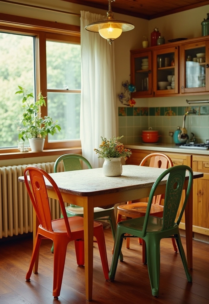 10 Stunning Plastic Chair Designs That Will Elevate Your Dining Room Style (You Won't Believe #3!) - 4. Retro Revival