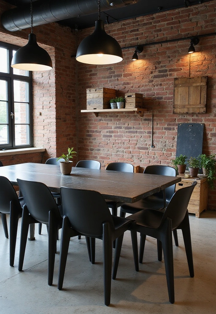 10 Stunning Plastic Chair Designs That Will Elevate Your Dining Room Style (You Won't Believe #3!) - 5. Industrial Chic