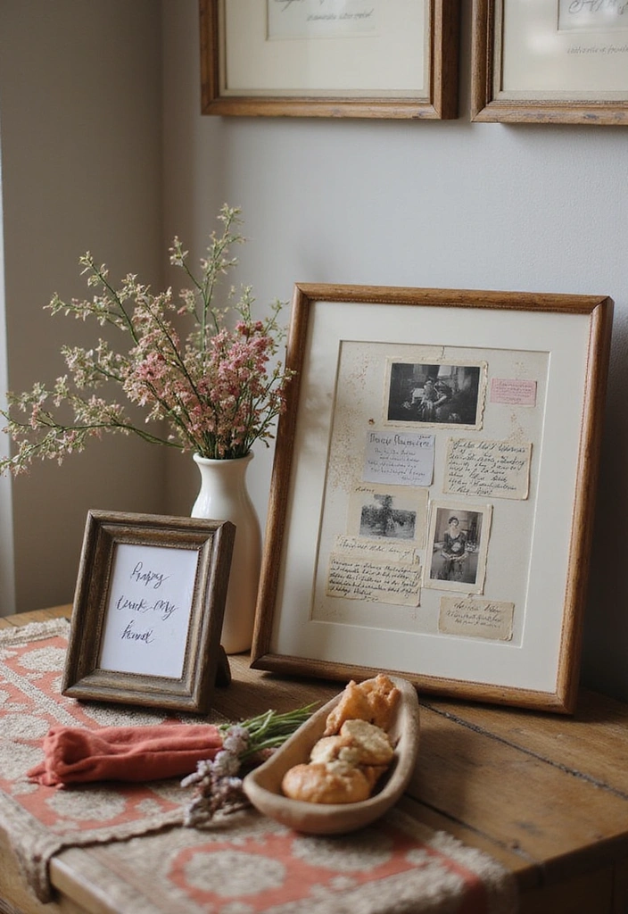 10 Stunning Senior Table Display Ideas That Will Brighten Up Any Room (You Won't Believe #5!) - 1. Vintage Photo Collage Display