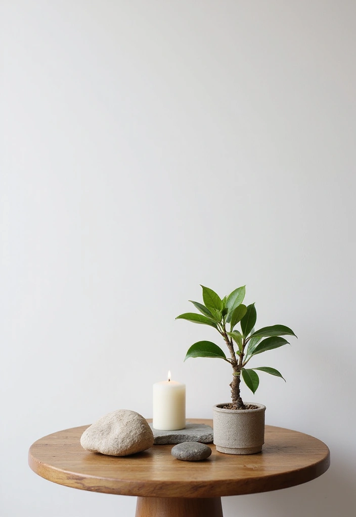 10 Stunning Senior Table Display Ideas That Will Brighten Up Any Room (You Won't Believe #5!) - 10. Minimalist Zen Table Display