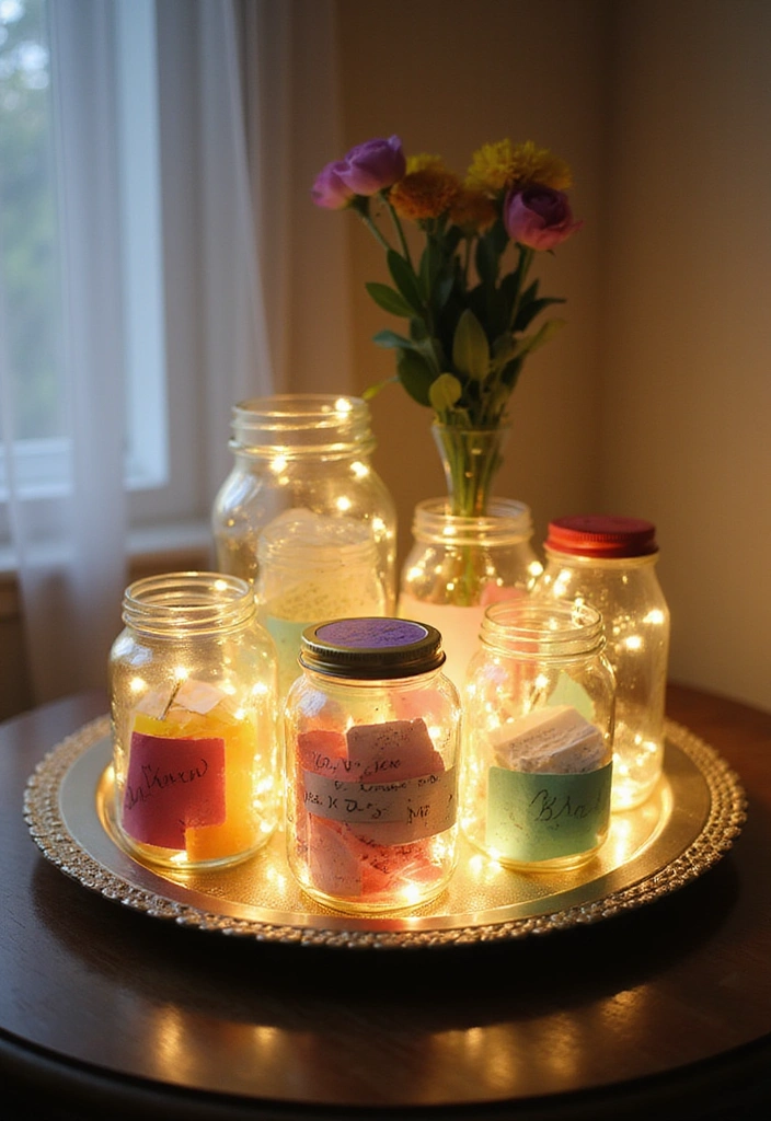 10 Stunning Senior Table Display Ideas That Will Brighten Up Any Room (You Won't Believe #5!) - 5. DIY Memory Jar Display (You Won't Believe #5!)