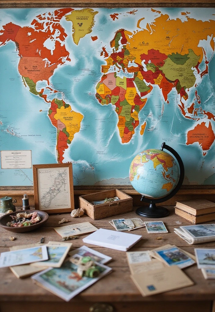 10 Stunning Senior Table Display Ideas That Will Brighten Up Any Room (You Won't Believe #5!) - 8. Travel-Inspired Display