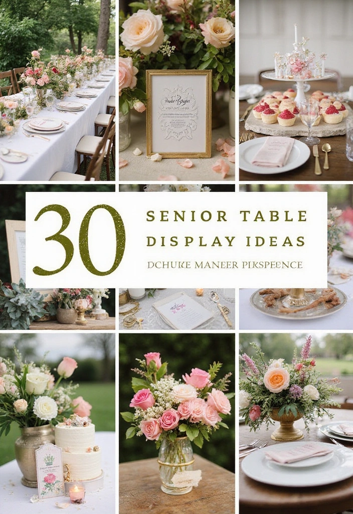 10 Stunning Senior Table Display Ideas That Will Brighten Up Any Room (You Won't Believe #5!) - Conclusion
