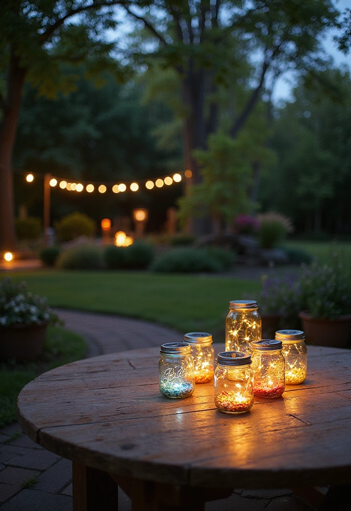 10 Stunning Solar Light Crafts That Will Illuminate Your Home Like Never Before! - 1. Mason Jar Solar Lanterns