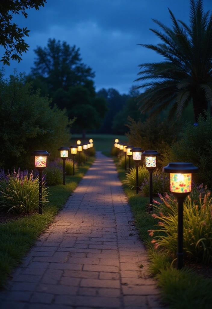 10 Stunning Solar Light Crafts That Will Illuminate Your Home Like Never Before! - 8. Solar Light Pathway Markers