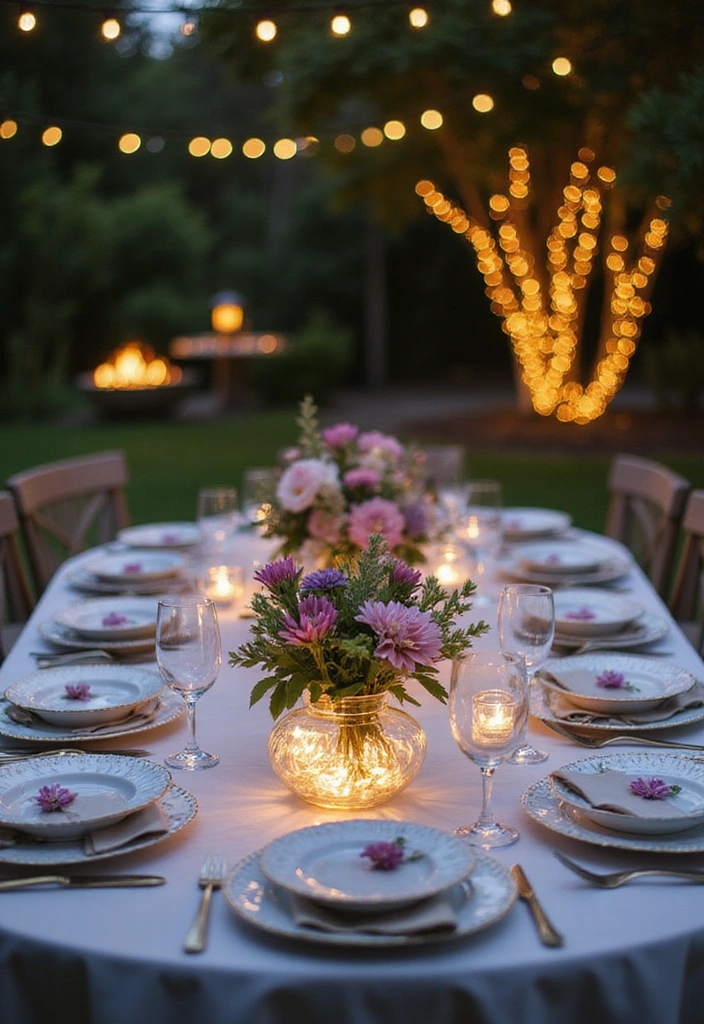 10 Stunning Solar Light Crafts That Will Illuminate Your Home Like Never Before! - 9. Solar Light Table Centerpieces