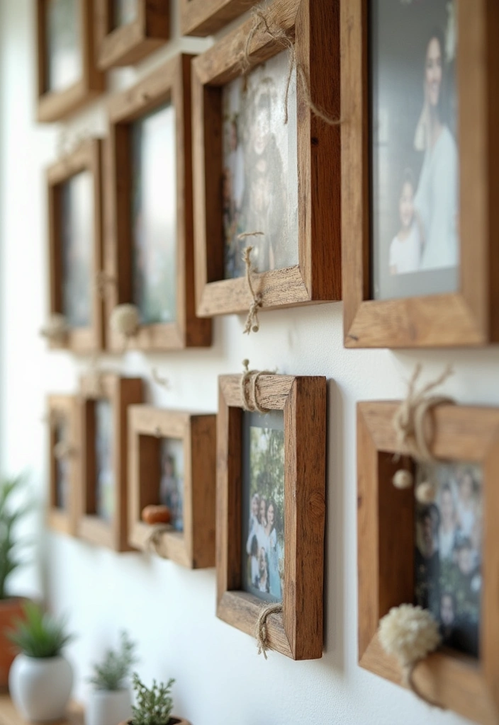 12 Affordable Brown DIY Decor Projects That Will Make You Say 'I Made That!' - 1. Rustic Wooden Picture Frames