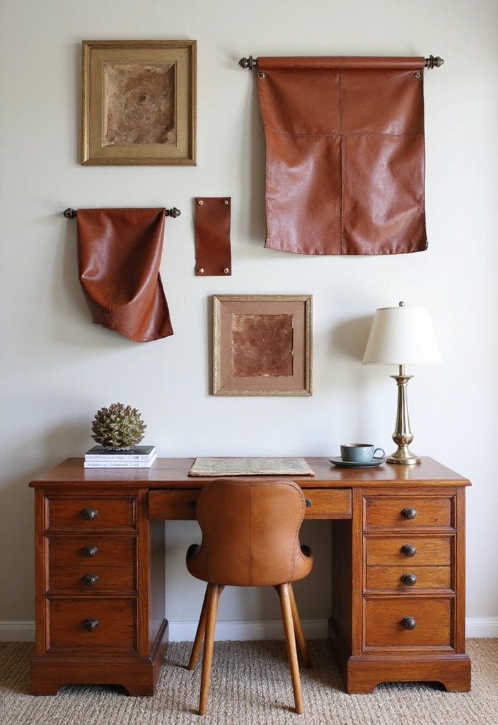 12 Affordable Brown DIY Decor Projects That Will Make You Say 'I Made That!' - 11. Brown Leather Accents