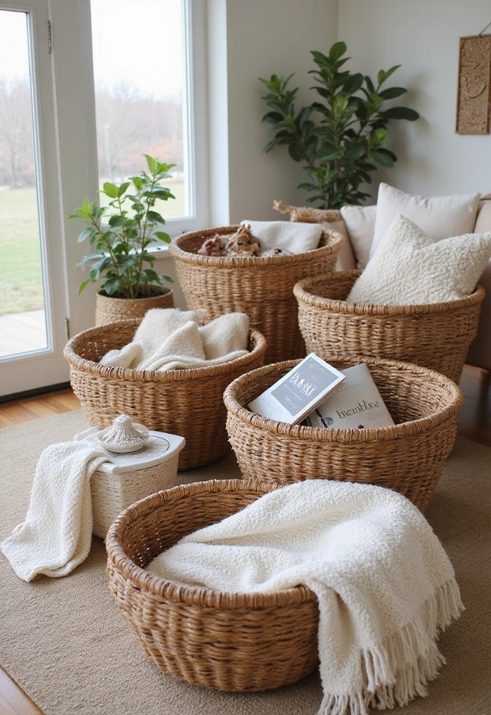 12 Affordable Brown DIY Decor Projects That Will Make You Say 'I Made That!' - 5. Brown Woven Baskets
