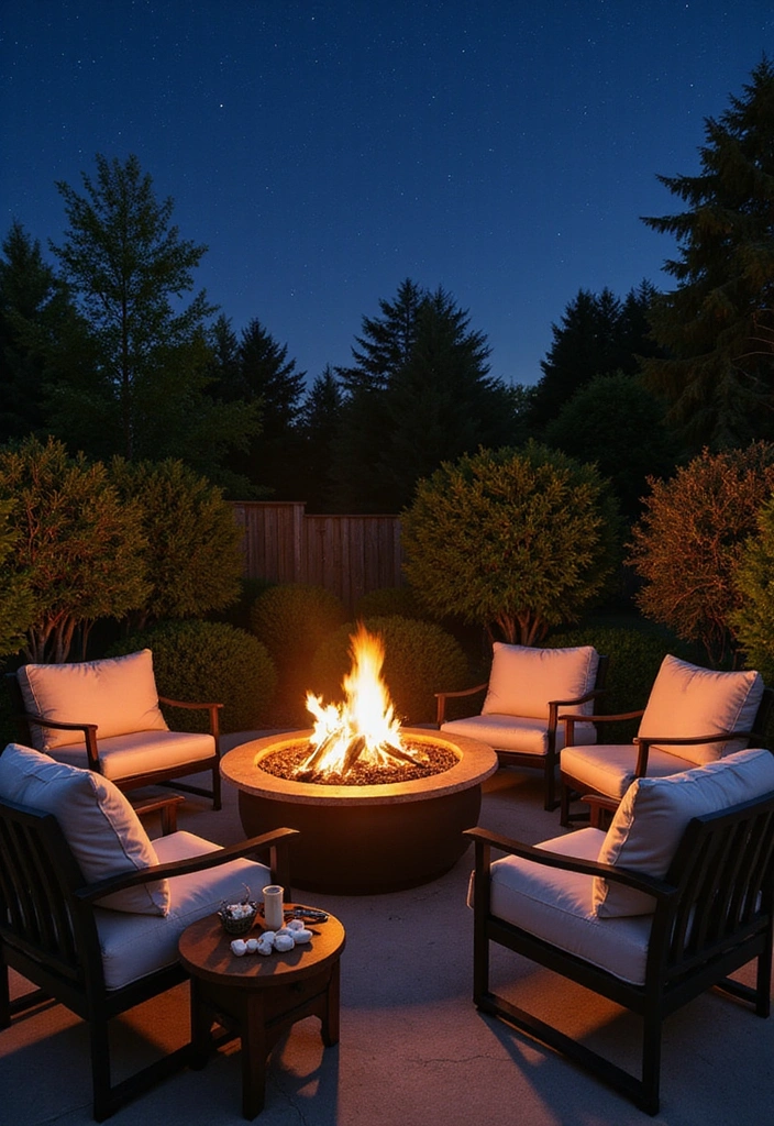 12 Al Fresco Dining Decor Ideas That Will Make Every Meal Feel Like a Special Occasion! - 3. Cozy Fire Pits