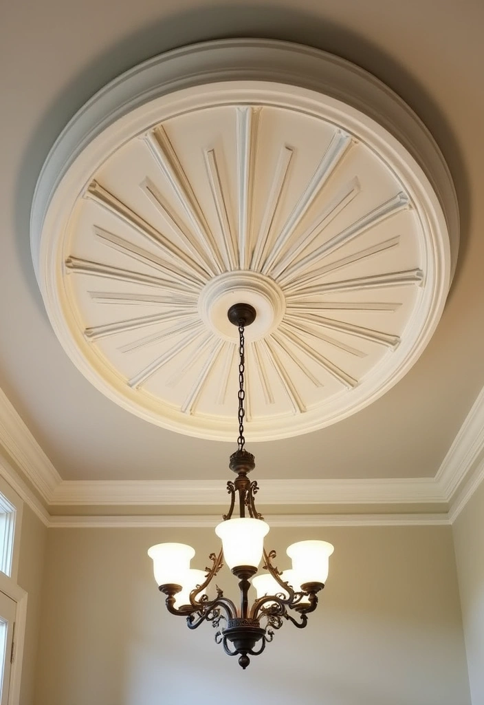 12 Stunning Fan Shape Decor Trends That Will Transform Your Home! - 11. Fan-Shaped Ceiling Designs: Elevate Your Space