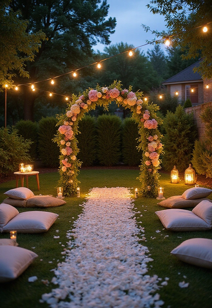 12 Stunning Ways to Transform Your Home into a Dream Wedding Venue (You Won't Believe #6!) - 1. Enchanting Outdoor Ceremony Space