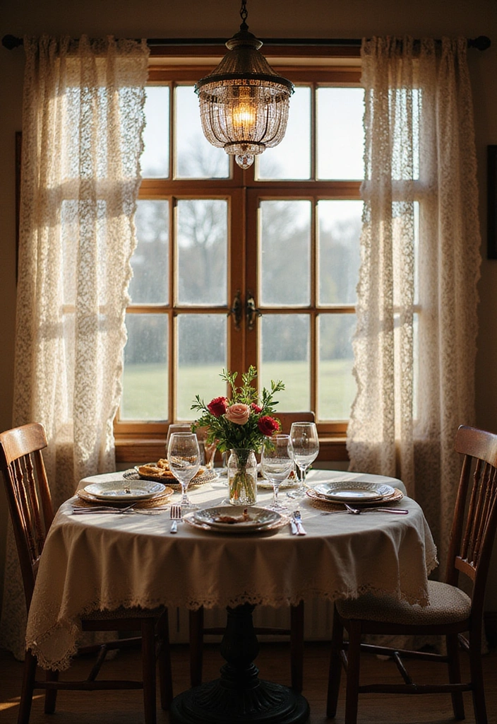 12 Stunning Window Slide Decor Ideas That Will Transform Your Home (You Won't Believe #5!) - 6. Vintage Lace Curtains