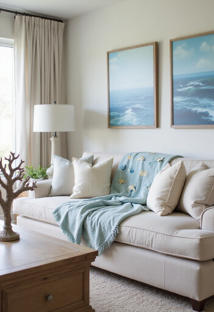 12 Summer Room Decor Ideas That Will Make Your Space Feel Like a Beach Paradise! - 5. Add a Splash of Ocean Life