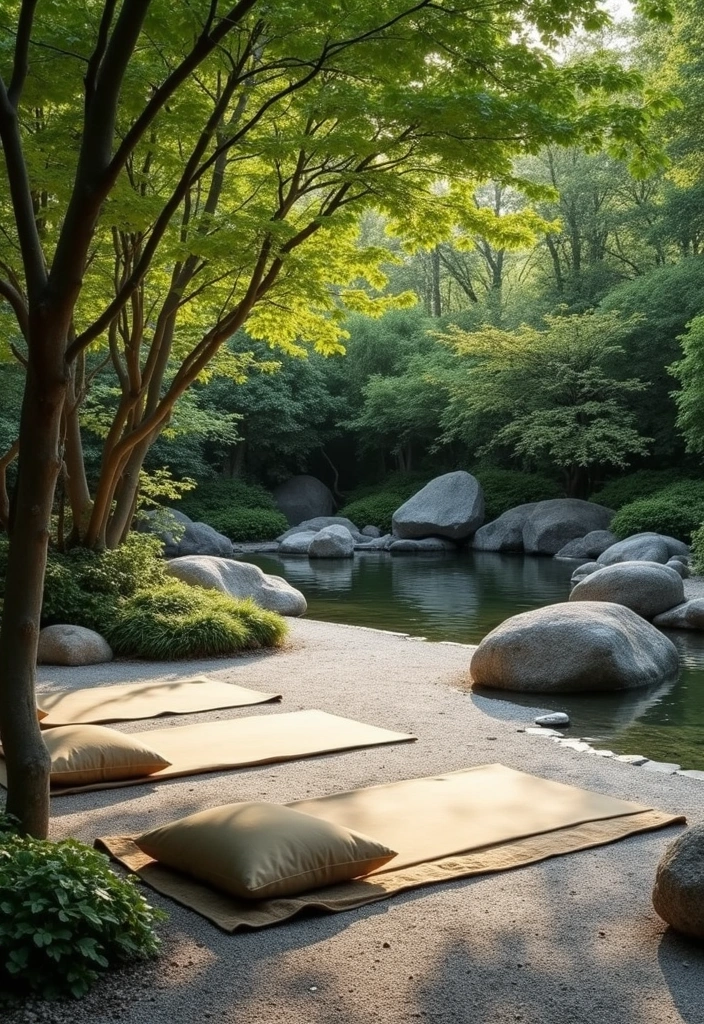 12 Zen Garden Layout Ideas That Will Transform Your Backyard into a Peaceful Retreat! - 10. Tranquil Meditation Zones