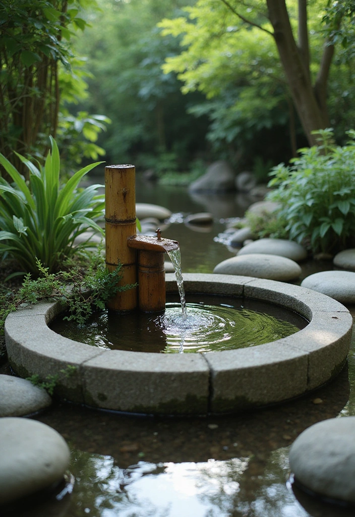 12 Zen Garden Layout Ideas That Will Transform Your Backyard into a Peaceful Retreat! - 2. Serene Water Features