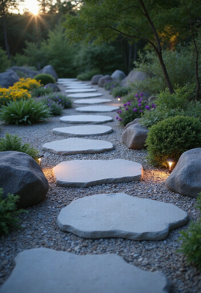 12 Zen Garden Layout Ideas That Will Transform Your Backyard into a Peaceful Retreat! - 8. Natural Stone Pathways