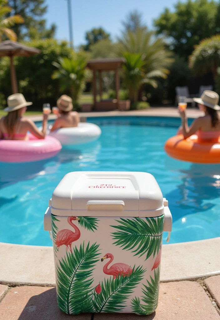 13 Epic Frat Cooler Decor Ideas That Will Make Your Party Unforgettable! - 8. Tropical Paradise Cooler
