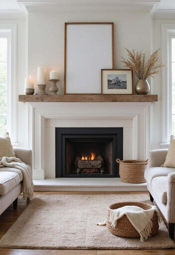 14 Barndominium Living Room Ideas That Will Wow Your Guests (Especially #4!) - 10. Cozy Fireplace Corner