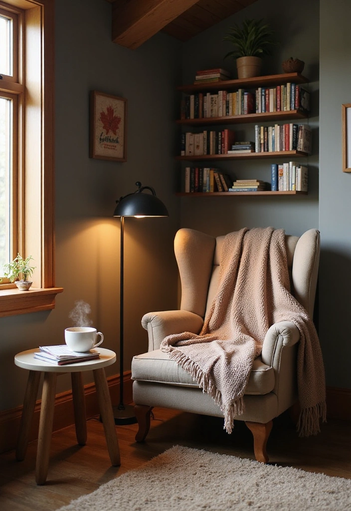 14 Barndominium Living Room Ideas That Will Wow Your Guests (Especially #4!) - 5. Cozy Reading Nook