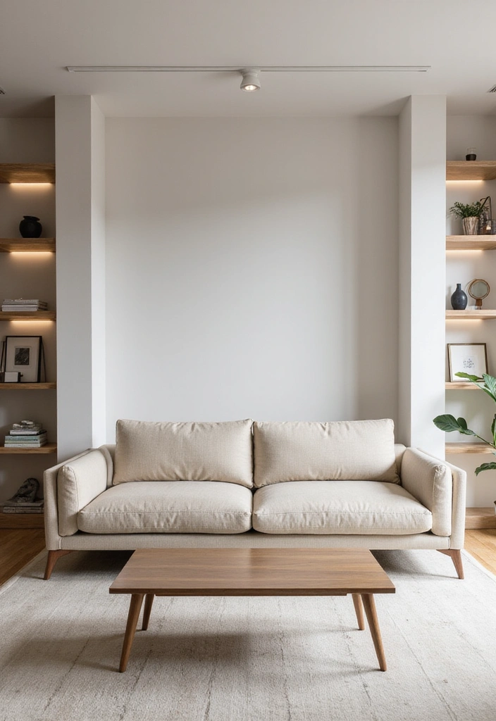 14 Barndominium Living Room Ideas That Will Wow Your Guests (Especially #4!) - 9. Minimalist Elegance