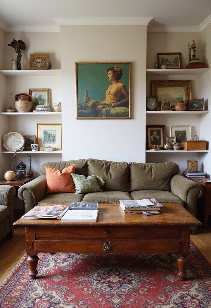 15 Cozy Lounge Room Ideas That'll Make You Want to Stay In Forever! - 11. Vintage Finds