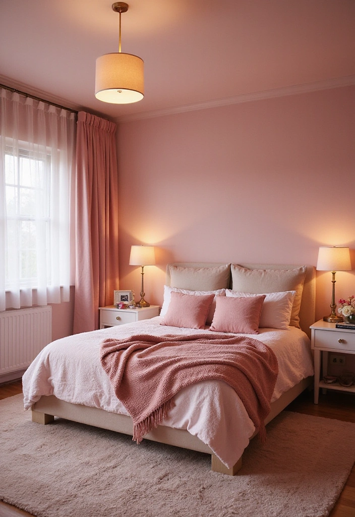 15 Dreamy Pink Bedroom Makeovers That Will Make You Want to Redecorate ASAP! - 14. Cozy Retreat