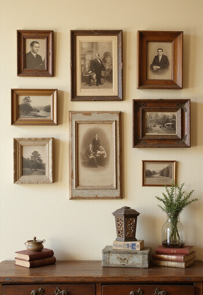 15 Gallery Wall Ideas That Will Make Your Friends Go 'WOW!' (Especially #5!) - 10. Vintage Finds