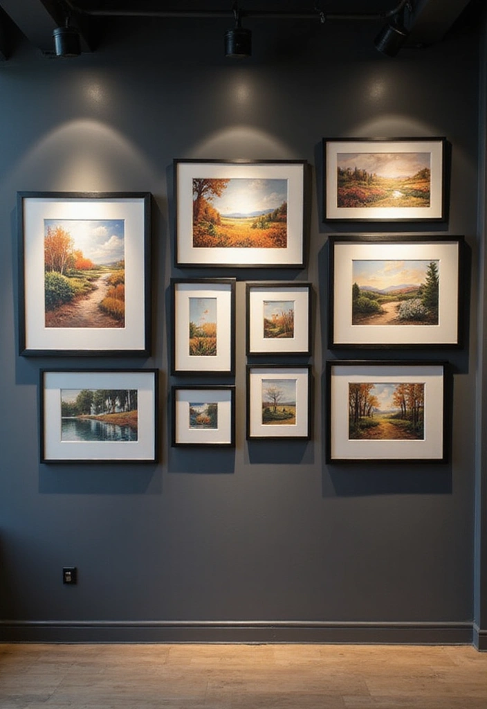 15 Gallery Wall Ideas That Will Make Your Friends Go 'WOW!' (Especially #5!) - 4. Art Gallery Style