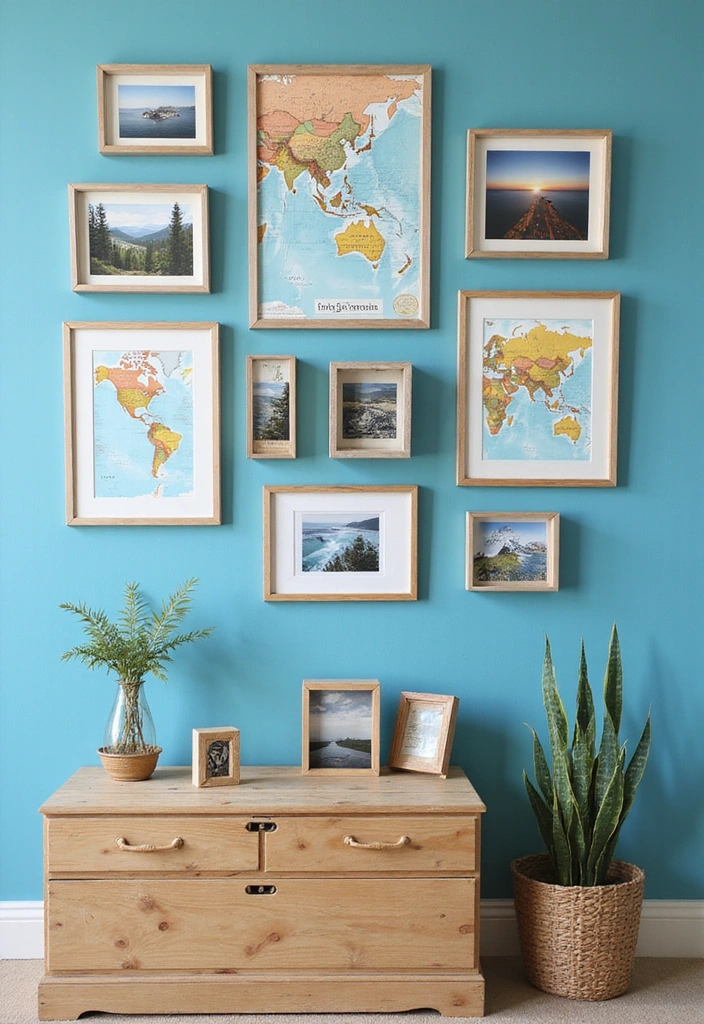15 Gallery Wall Ideas That Will Make Your Friends Go 'WOW!' (Especially #5!) - 8. Travel Memories