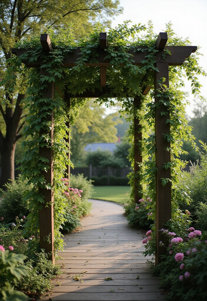 15 Lattice Alternatives Under Decks That Will Transform Your Outdoor Space (You Won't Believe #8!) - 5. Trellis with Climbing Plants