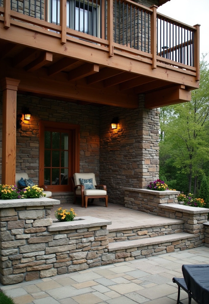 15 Lattice Alternatives Under Decks That Will Transform Your Outdoor Space (You Won't Believe #8!) - 9. Stone or Brick Walls