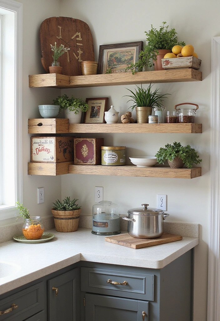 15 Minecraft Kitchen Decor Ideas That’ll Transform Your Space into a Pixel Paradise! - 11. Blocky Shelves