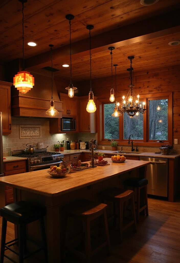 15 Minecraft Kitchen Decor Ideas That’ll Transform Your Space into a Pixel Paradise! - 8. Minecraft-Themed Lighting