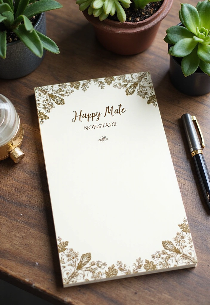 15 Personalized Desk Gifts That Will Make Your Administrative Professional Smile! - 12. Custom Notepad